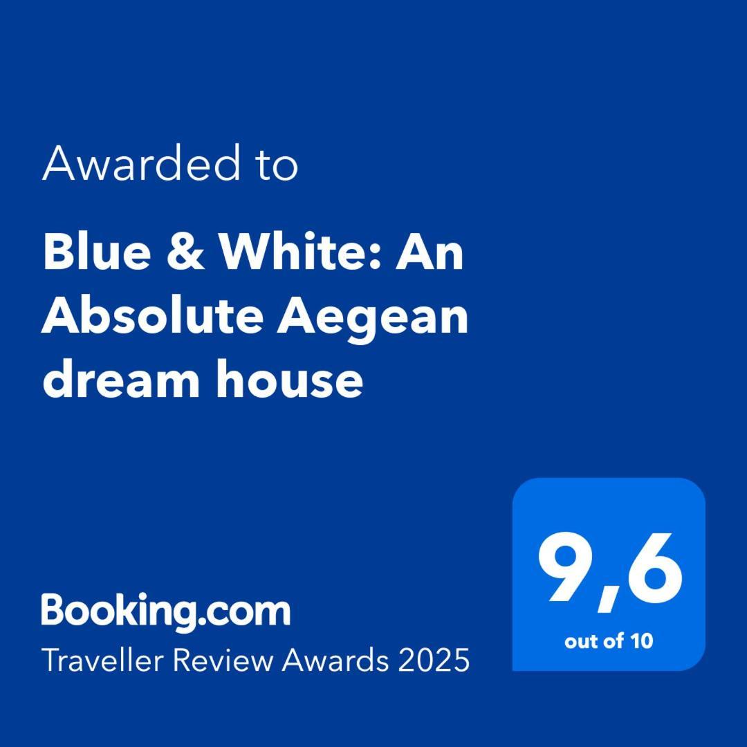 加里尼Blue & White: An Absolute Aegean Dream House别墅 外观 照片